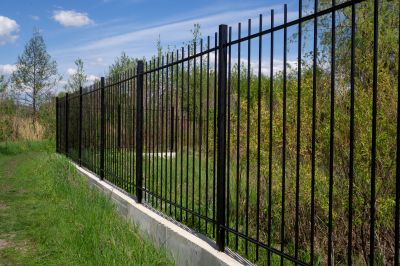 Black Metal Fence Installation in Pearland, TX