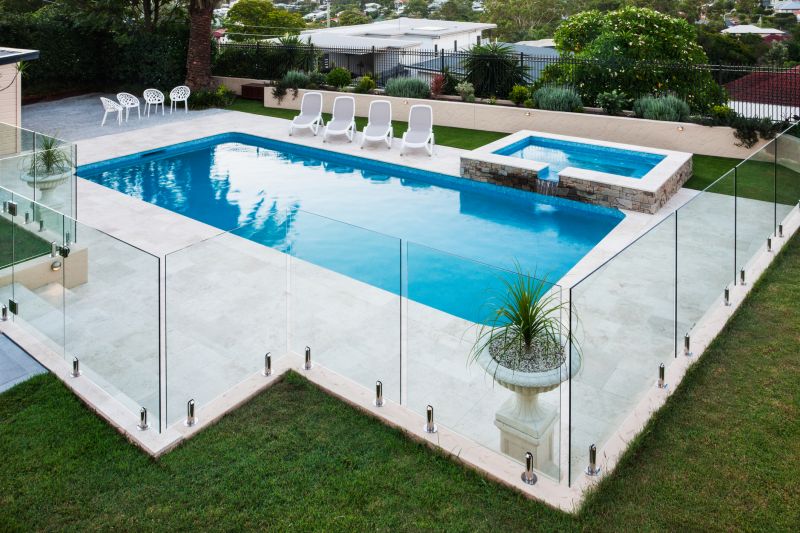 Completed Glass Pool Fence